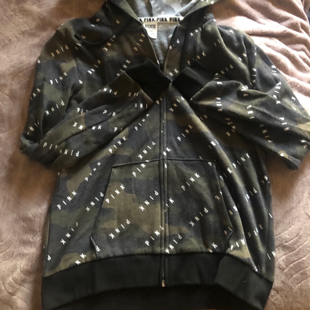 PINK Victoria’s Secret camo hooded jacket